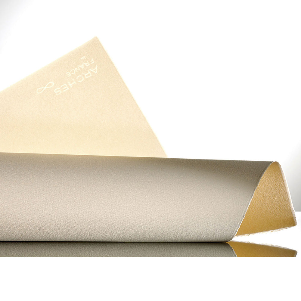 Velin d'Arches Cover CP Cream 250gr 56x76cm Pronounced Fine Grn-%100 Cotton