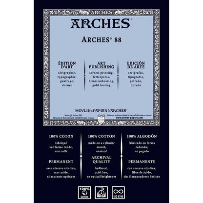 Arches 88 HP White 300gr 56x76cm Very Smooth Satin Surface-%100C-SilkScreen