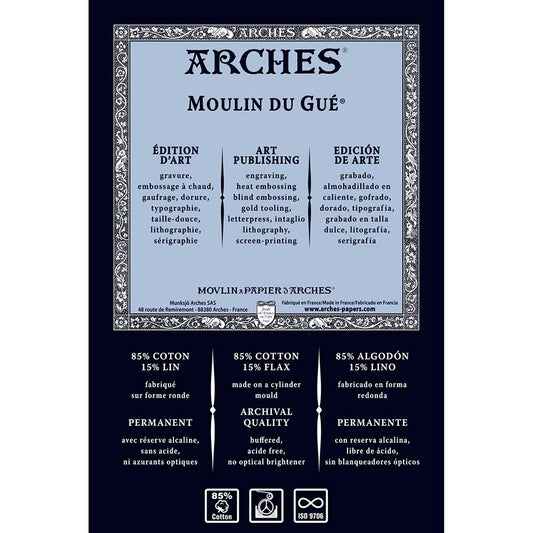 Moulin du Gue White 270gr 56x76cm (cloudy)Natural Grain-%85 Cotton/%15 Flax