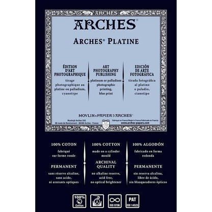 Arches Platine HP Pure White 145gr 56x76cm Sat.Grain XX-Smooth-%100Cotton R