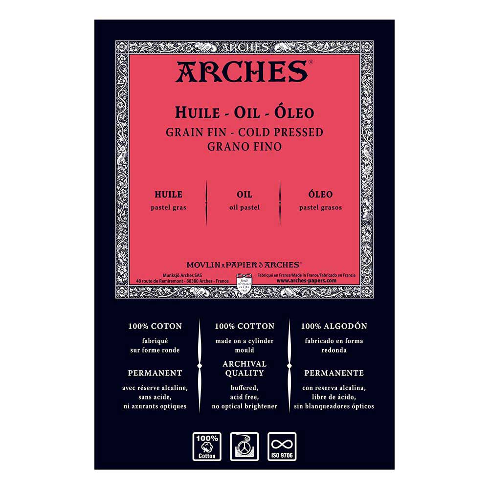 Arches Oil Colour Cold Pressed White 300gr 40x50cm