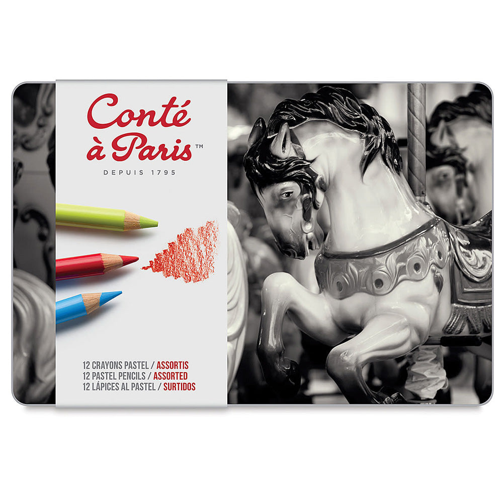 Conte a Paris Pastel Kalem Seti Metal Kutu (12 renk)