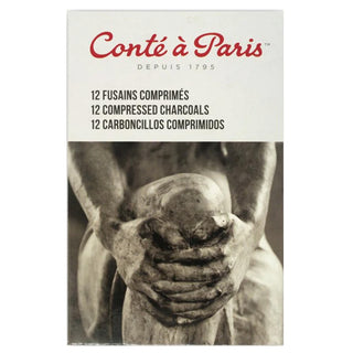 Conte a Paris Sıkıştırılmış Kömür Kalem Yuvarlak(çap:8mm) B
