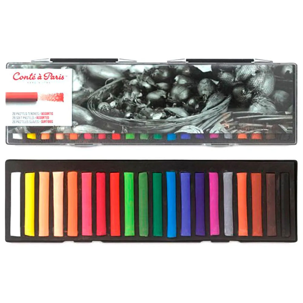 Conte a Paris Yumuşak Pastel Seti Plastik Kutu (20 renk)