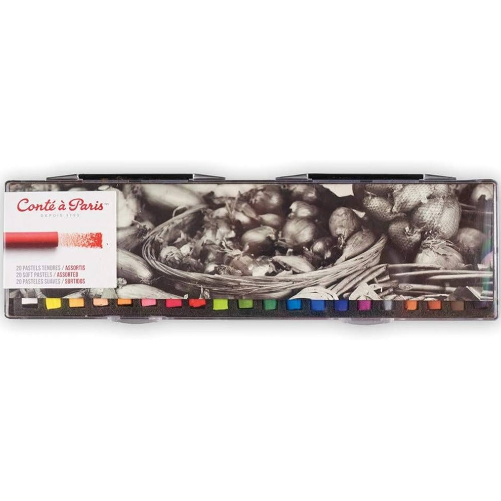 Conte a Paris Yumuşak Pastel Seti Plastik Kutu (20 renk)