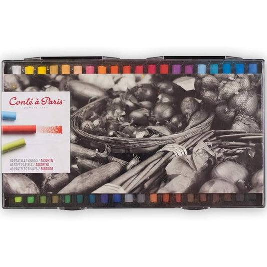 Conte a Paris Yumuşak Pastel Seti Plastik Kutu (40 renk)