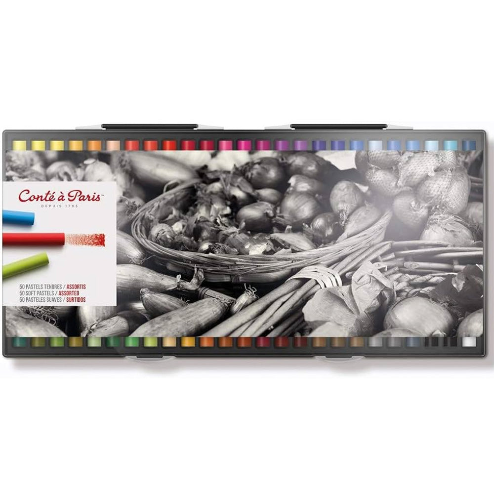 Conte a Paris Yumuşak Pastel Seti Plastik Kutu (50 renk)
