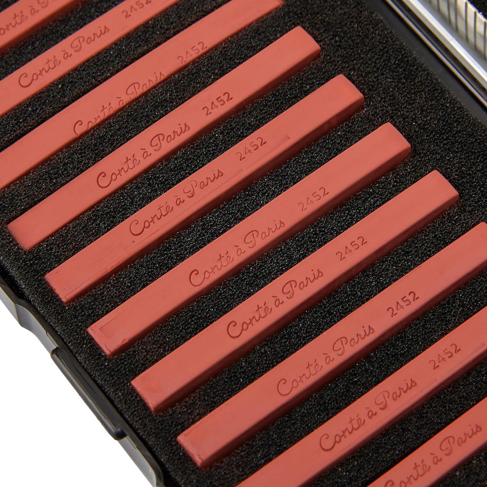 Conte a Paris Carre Stick Pastel Eskiz Seti Plastik Kutu(12ad) Sanguine Watteau