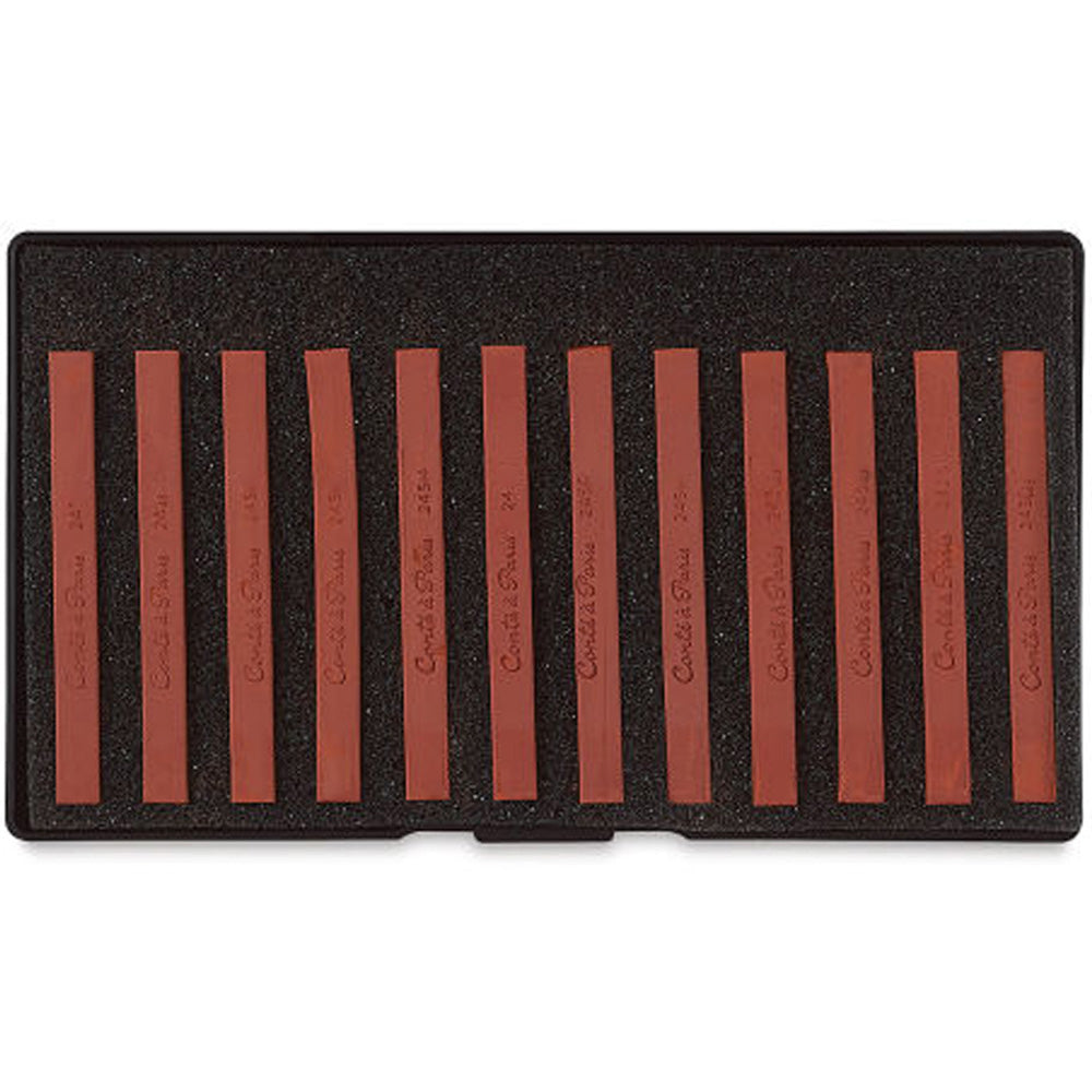 Conte a Paris Carre Stick Pastel Eskiz Seti Plastik Kutu(12ad) Sanguine Medicis