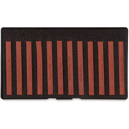 Conte a Paris Carre Stick Pastel Eskiz Seti Plastik Kutu(12ad) Sanguine XVIIIc.