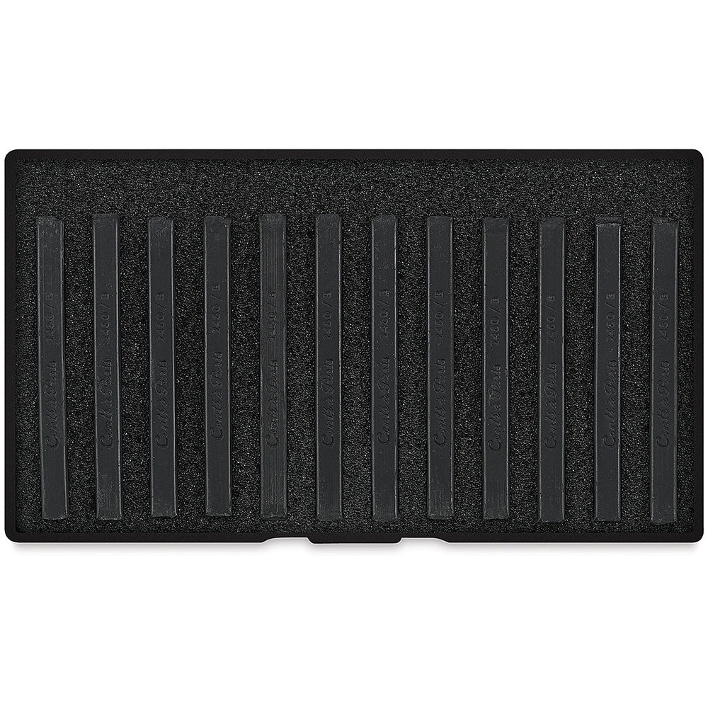 Conte a Paris Carre Stick Pastel Eskiz Seti Plastik Kutu(12ad) Black B