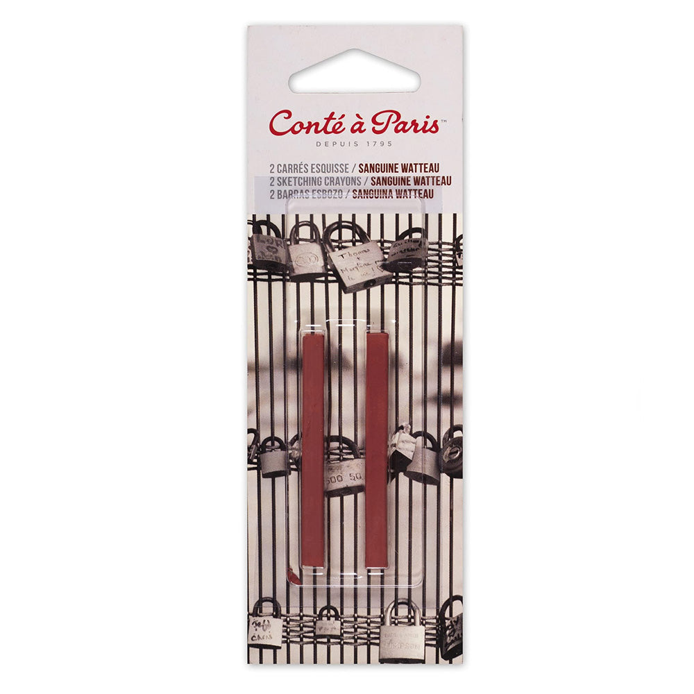 Conte a Paris Carre Stick Pastel Eskiz Blisterli(2ad) Sanguine Watteau