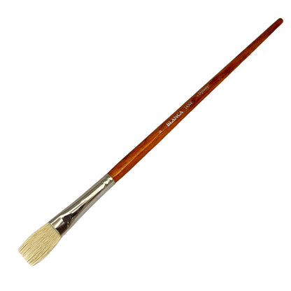 Dynasty Blanca 1450F Beyaz Sentetik Sert Kıllı Yassı Fırça No.8