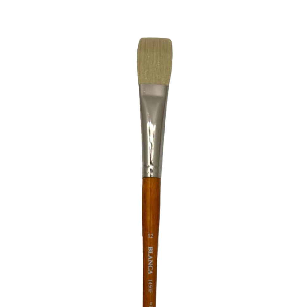 Dynasty Blanca 1450F Beyaz Sentetik Sert Kıllı Yassı Fırça No.12