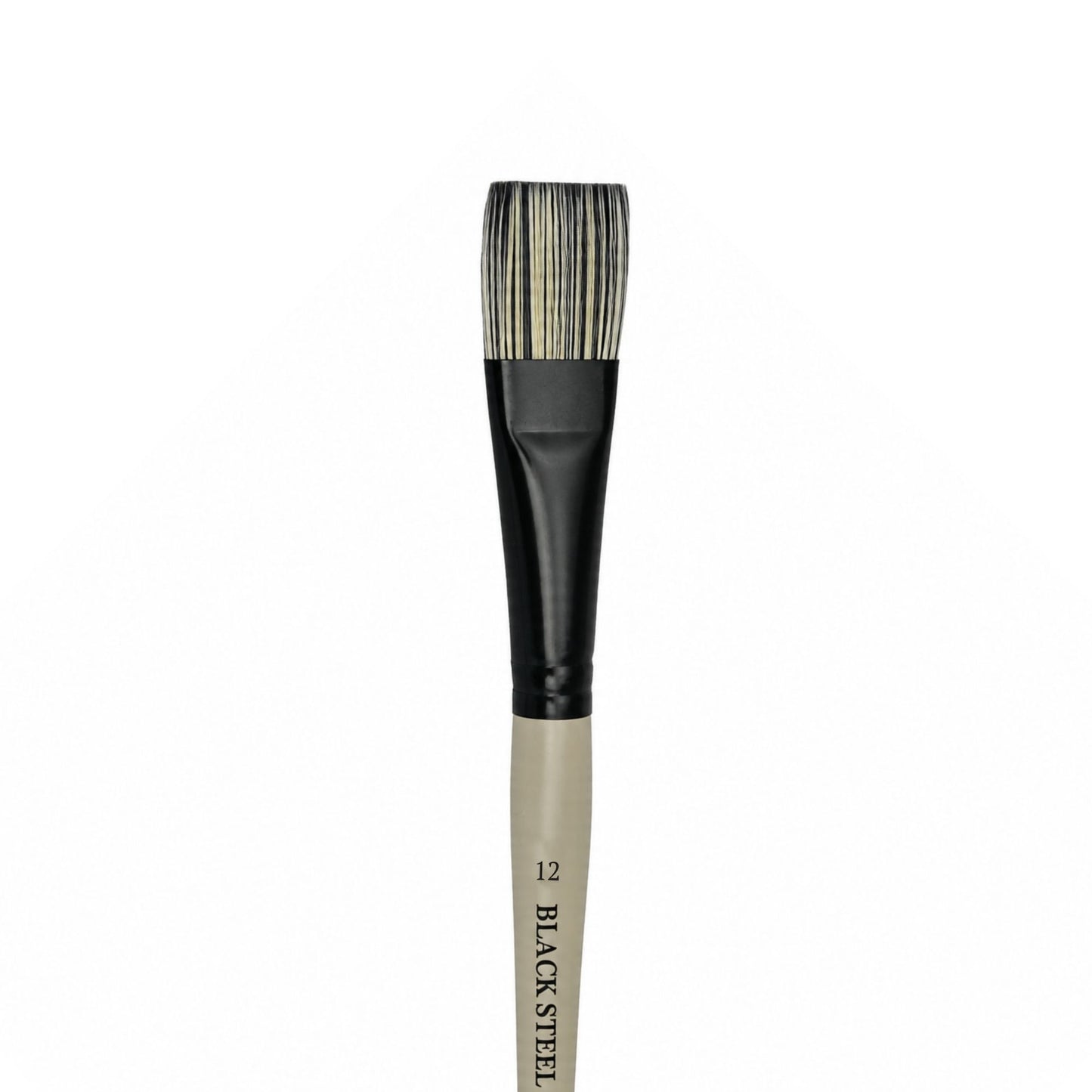 Dynasty Black Steel 8800B Beyaz&Siyah Sentetik Kısa Yassı Fırça No.12