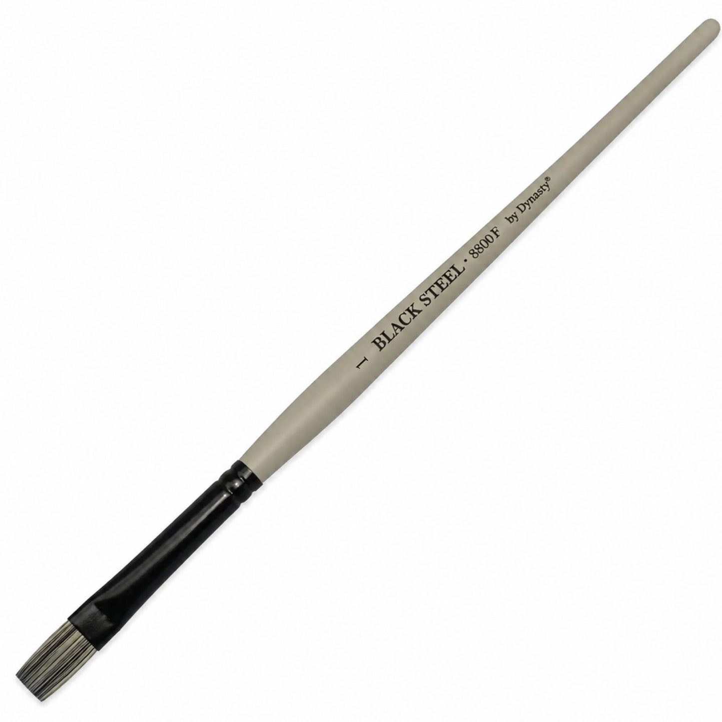 Dynasty Black Steel 8800F Beyaz&Siyah Sentetik Yassı Fırça No.1