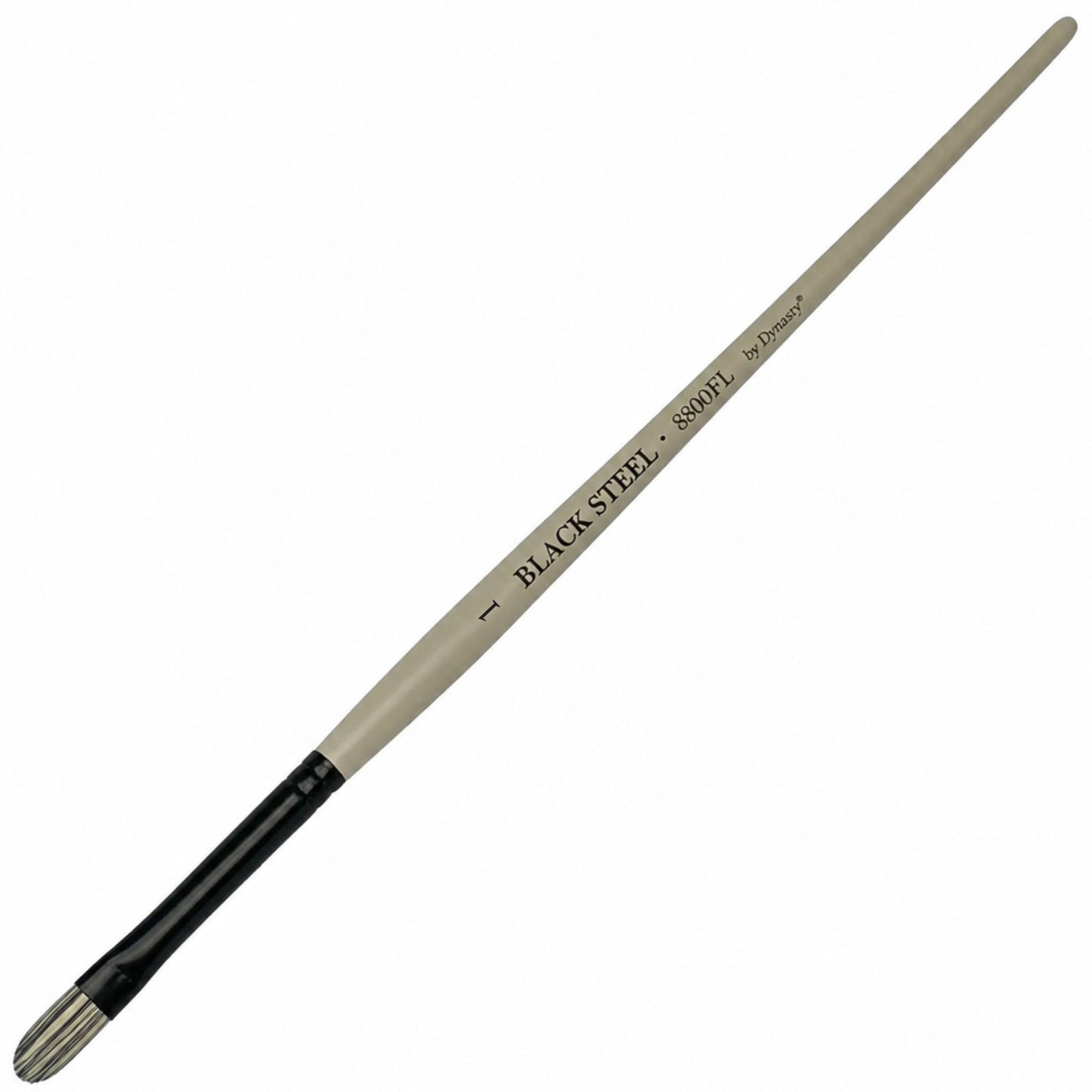 Dynasty Black Steel 8800FL Beyaz&Siyah Sentetik Kedi Dili Fırça No.1