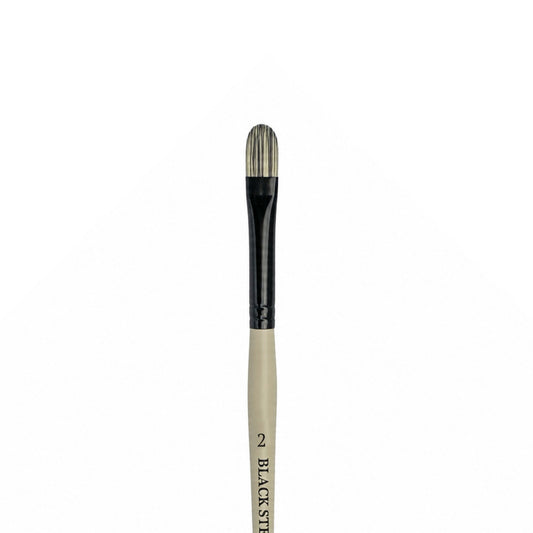 Dynasty Black Steel 8800FL Beyaz&Siyah Sentetik Kedi Dili Fırça No.2