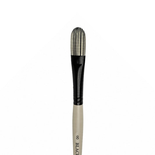Dynasty Black Steel 8800FL Beyaz&Siyah Sentetik Kedi Dili Fırça No.8