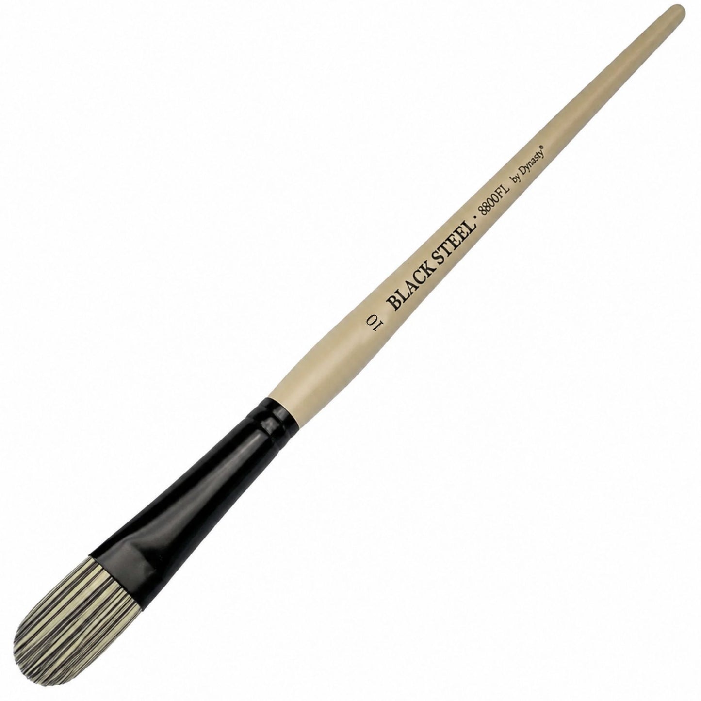 Dynasty Black Steel 8800FL Beyaz&Siyah Sentetik Kedi Dili Fırça No.10