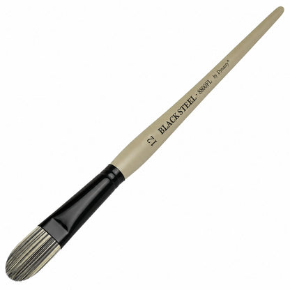 Dynasty Black Steel 8800FL Beyaz&Siyah Sentetik Kedi Dili Fırça No.12