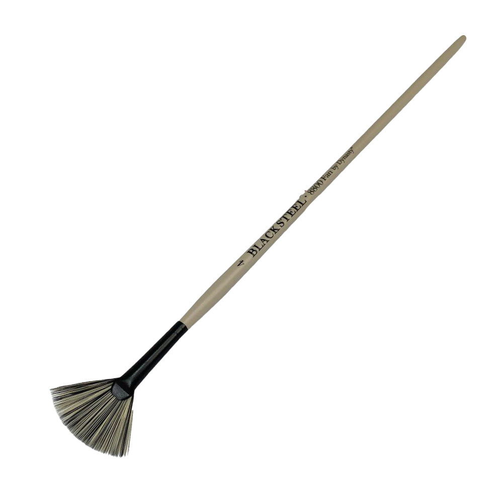 Dynasty Black Steel 8800FN Beyaz&Siyah Sentetik Yelpaze Fırça No.4