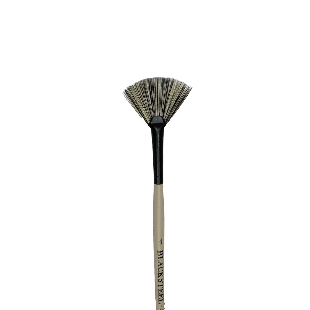 Dynasty Black Steel 8800FN Beyaz&Siyah Sentetik Yelpaze Fırça No.4