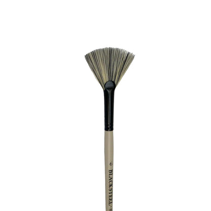 Dynasty Black Steel 8800FN Beyaz&Siyah Sentetik Yelpaze Fırça No.6