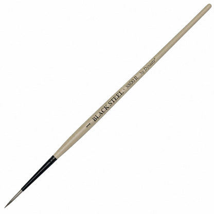 Dynasty Black Steel 8800R Beyaz&Siyah Sentetik Yuvarlak Fırça No.1