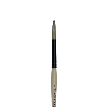 Dynasty Black Steel 8800R Beyaz&Siyah Sentetik Yuvarlak Fırça No.6