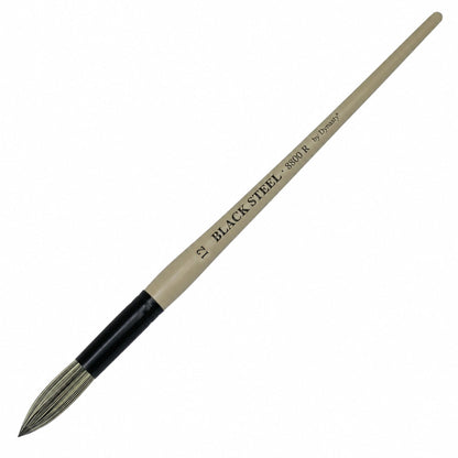 Dynasty Black Steel 8800R Beyaz&Siyah Sentetik Yuvarlak Fırça No.12
