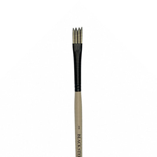 Dynasty Black Steel 8800W Beyaz&Siyah Sentetik Dalga Fırçası No.1