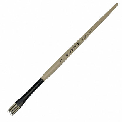 Dynasty Black Steel 8800W Beyaz&Siyah Sentetik Dalga Fırçası No.2