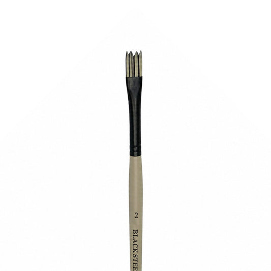 Dynasty Black Steel 8800W Beyaz&Siyah Sentetik Dalga Fırçası No.2