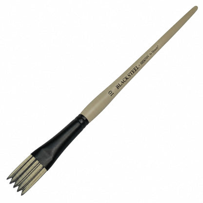 Dynasty Black Steel 8800W Beyaz&Siyah Sentetik Dalga Fırçası No.10
