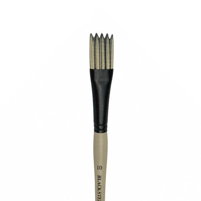 Dynasty Black Steel 8800W Beyaz&Siyah Sentetik Dalga Fırçası No.10