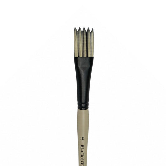 Dynasty Black Steel 8800W Beyaz&Siyah Sentetik Dalga Fırçası No.10