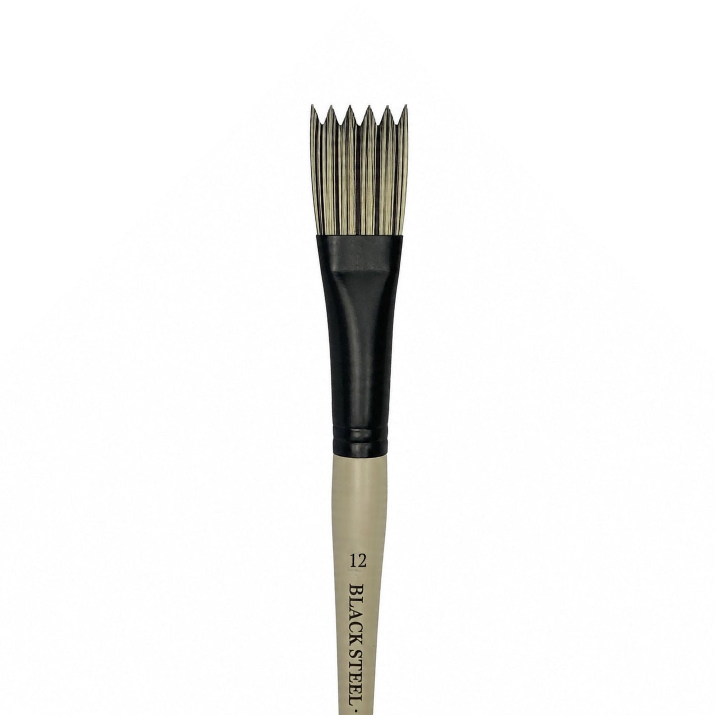 Dynasty Black Steel 8800W Beyaz&Siyah Sentetik Dalga Fırçası No.12