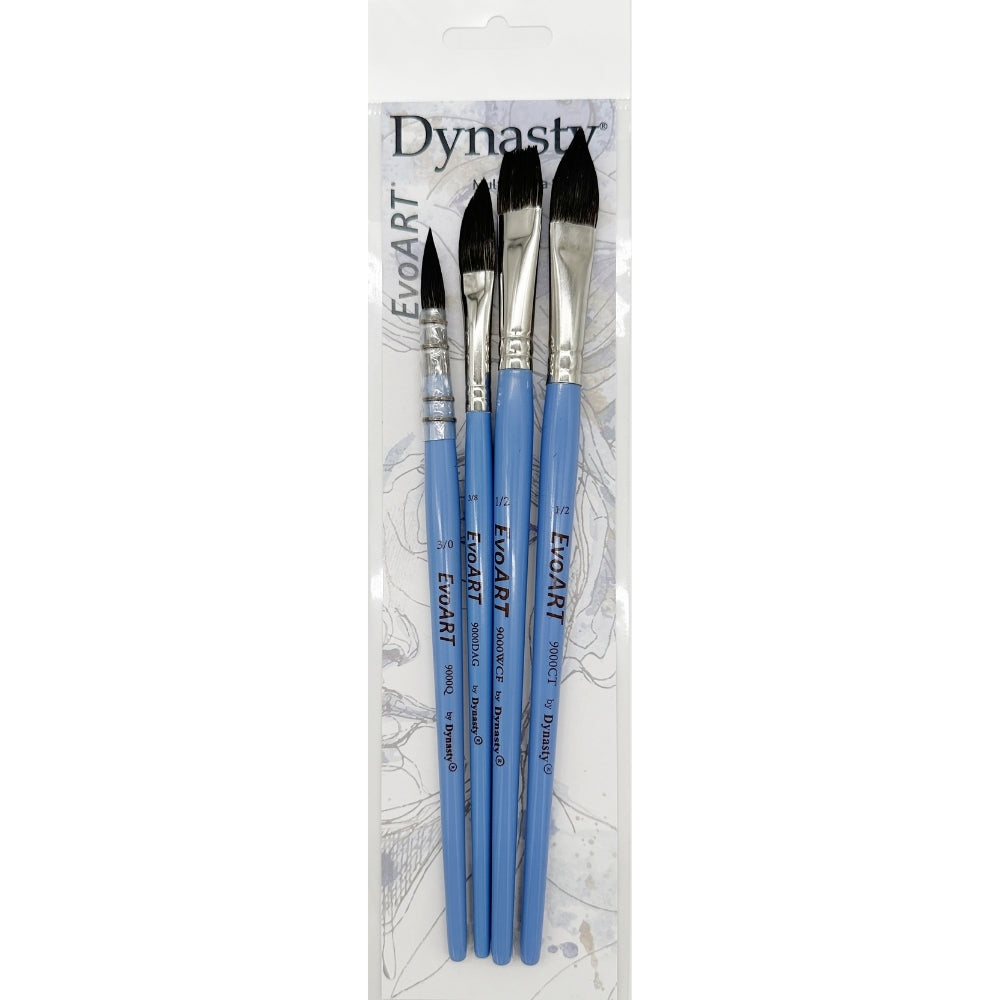 Dynasty EvoArt 9000 Sentetik Fırça Seti 10 (4lü)