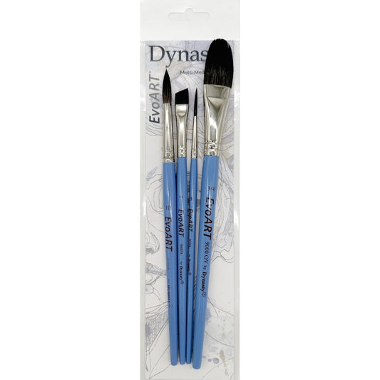Dynasty EvoArt 9000 Sentetik Fırça Seti 3 (4lü)