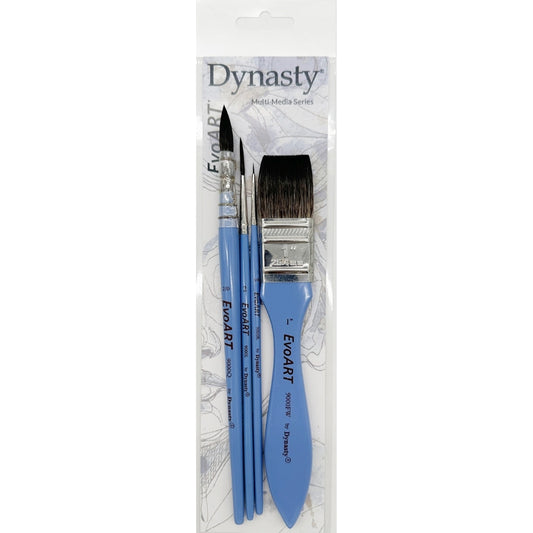 Dynasty EvoArt 9000 Sentetik Fırça Seti 4 (4lü)
