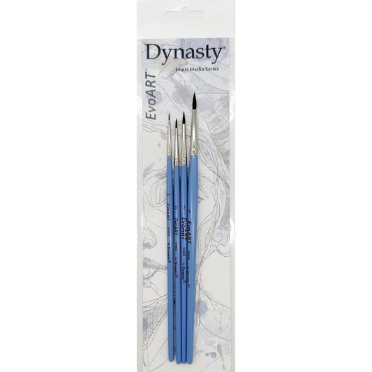 Dynasty EvoArt 9000 Sentetik Fırça Seti 6 (4lü)