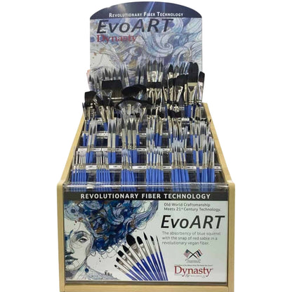 Dynasty EvoArt 9000A Sentetik Açılı Fırça No.1/2
