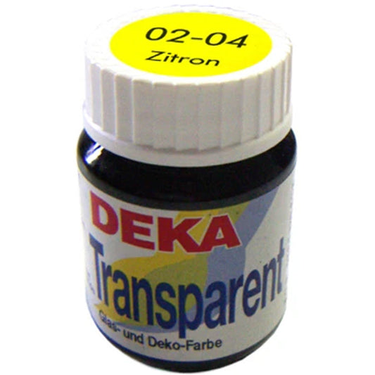 Deka Transparent Cam Boyası 25ml Zitron 04