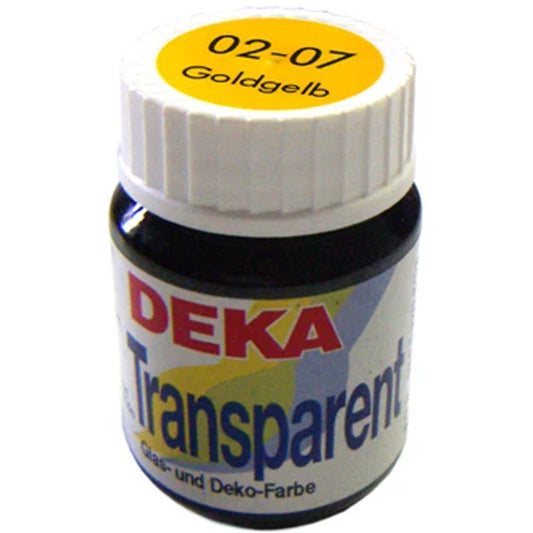 Deka Transparent Cam Boyası 25ml Goldgelb 07