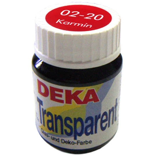 Deka Transparent Cam Boyası 25ml Karmin 20