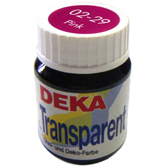 Deka Transparent Cam Boyası 25ml Pink 29