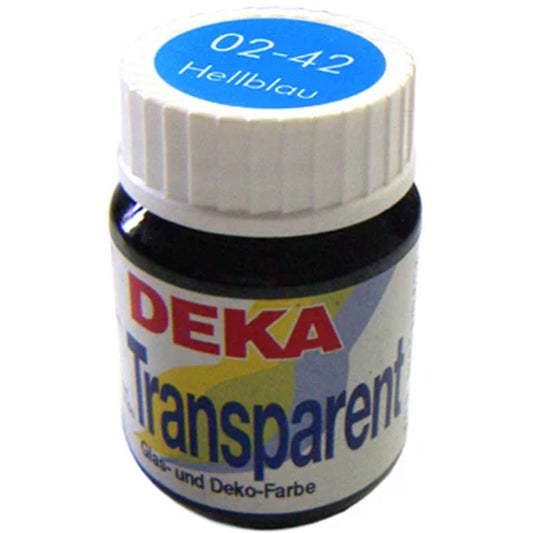 Deka Transparent Cam Boyası 25ml Hellblau 42