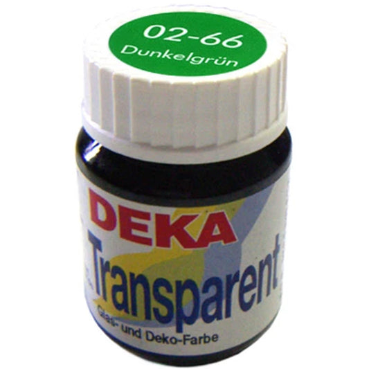 Deka Transparent Cam Boyası 25ml Dunkelgrün 66