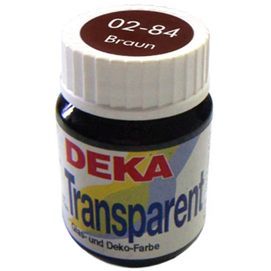 Deka Transparent Cam Boyası 25ml Braun 84